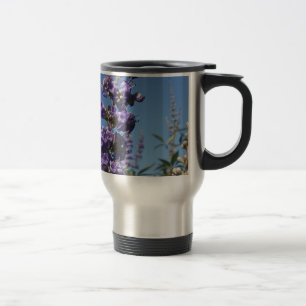 Taza De Viaje Flores púrpura de árbol de casta