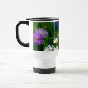 Taza De Viaje Flores silvestres coloridas en el campo-17260