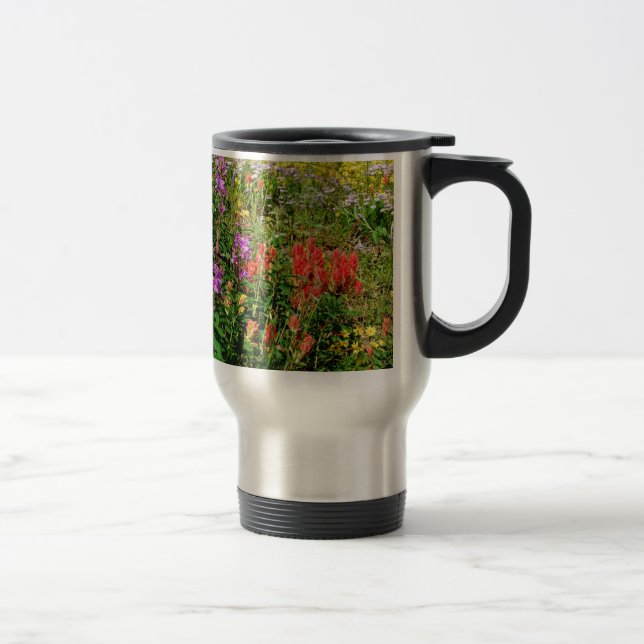 Taza De Viaje Flores silvestres de Montaña Rocosa (Derecha)