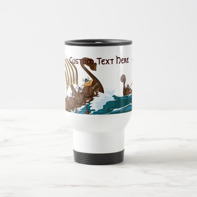 Taza De Viaje Flota de Invasión Vikinga (Centro)