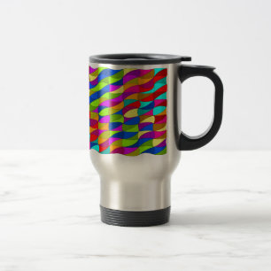 Taza De Viaje FlowerPower patrón loco