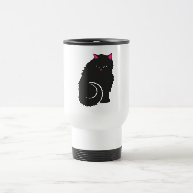 Taza De Viaje FluffyBlackCat.ai (Centro)