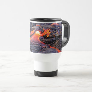Taza De Viaje Flujo de lava basáltica hawaiana