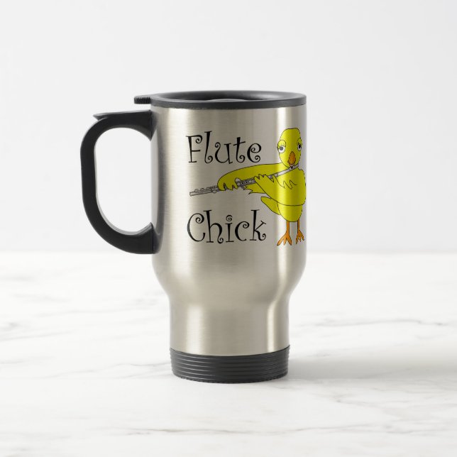 Taza De Viaje Flute Chick Text (Izquierda)