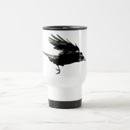 Taza De Viaje Flying Black Crow Coffee Mug