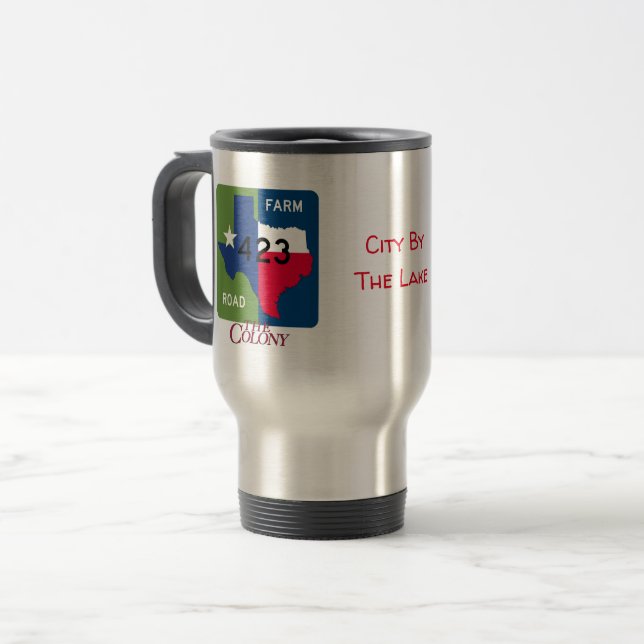 Taza De Viaje FM 423, La colonia, Texas, Travel Mug (Anverso izquierdo)