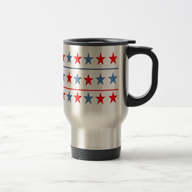 Taza De Viaje fondo-bandera-estadounidense (Derecha)