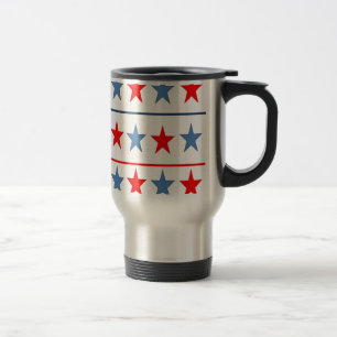 Taza De Viaje fondo-de-estrellas-de-bandera-americana