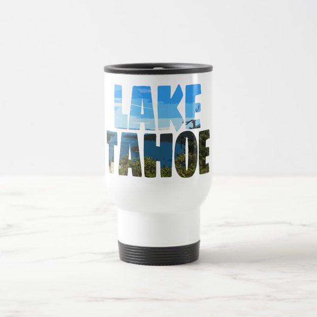 Taza De Viaje Fondo del Lago Tahoe Emerald Bay California (Centro)