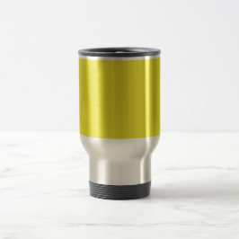 Taza De Viaje Fondo Sólido Amarillo Vibrante