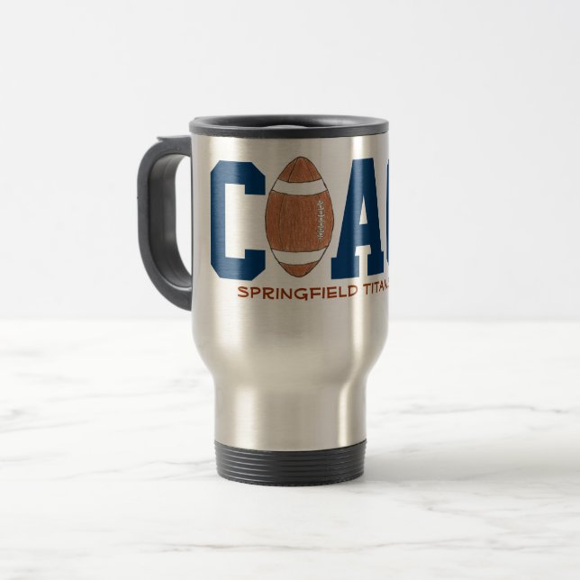Taza De Viaje Football coach mug (Anverso izquierdo)