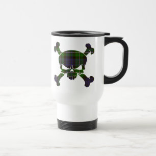 Taza De Viaje Forbes Tartan Skull Sin Banner Mug