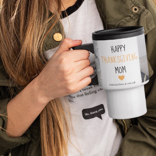 Taza De Viaje Foto de colección moderna Feliz Día de Acción de G