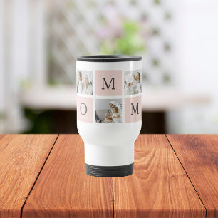 Taza De Viaje Foto de colección moderna y regalo de mamá rosa pa