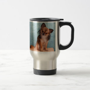 Taza De Viaje Foto de encargo del perro de la chihuahua