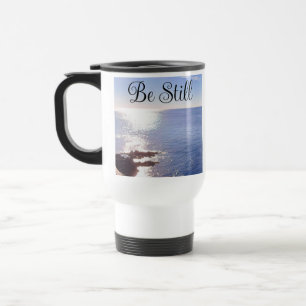Taza De Viaje Foto de la Biblia del Océano Azul contra conoce a