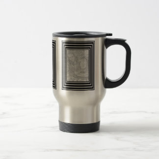 Taza De Viaje Foto De Marco Negro Y Plateado