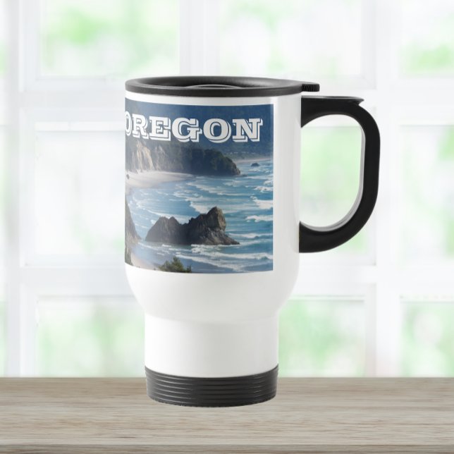 Taza De Viaje Foto de Oregon Scenon Coastline (In Situ)