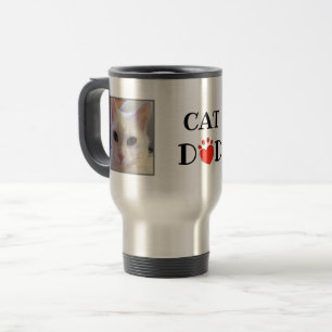 Taza De Viaje Foto de papá de gato personalizada