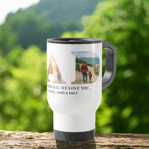Taza De Viaje Foto del Día del Padre Personalizado