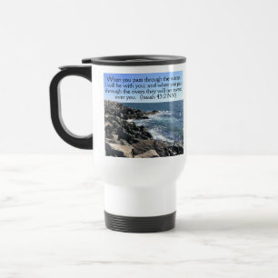 Taza De Viaje Foto del Verso de la Biblia de la Fe de Dios de lo