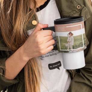 Taza De Viaje Foto familiar moderna   Agradecimiento