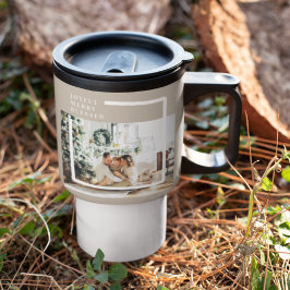 Taza De Viaje Foto familiar moderna | Joyful Merry Blessed