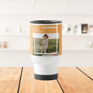 Taza De Viaje Foto familiar moderna y regalo del Día de Acción d