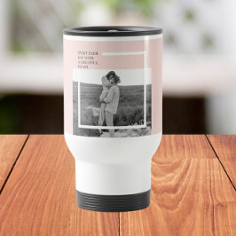 Taza De Viaje Foto moderna Pastel de regalo de la familia rosa
