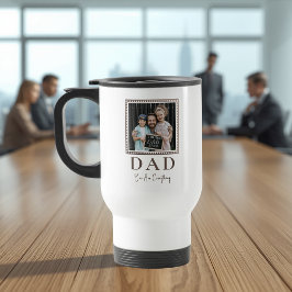 Taza De Viaje Foto moderna personalizada de papá