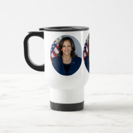 Taza De Viaje Foto oficial del vicepresidente Kamala Harris