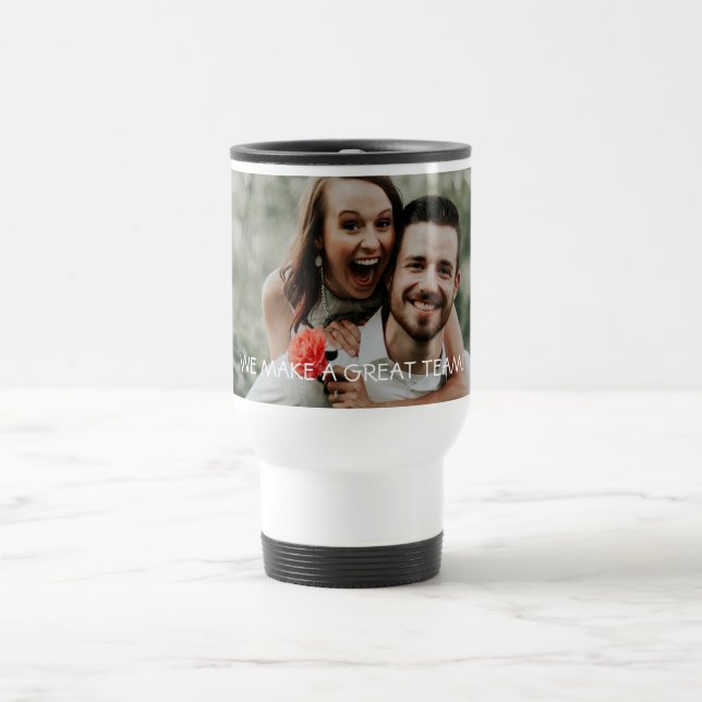 Taza De Viaje Foto personalizada (Centro)