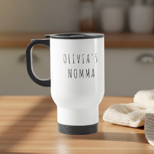 Taza De Viaje Foto personalizada de la abuela Nombre personali