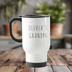 Taza De Viaje Foto personalizada del abuelo   Regalo personaliza