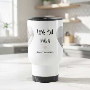 Taza De Viaje Foto personalizada 'Te amo Nana' Regalo personal