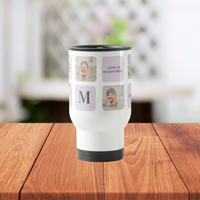 Taza De Viaje Fotografía de Collage y mejor regalo morado de la  (Subido por el creador)