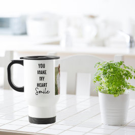 Taza De Viaje Fotografía de pareja de colonos y encantadora cita