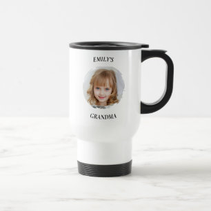 Taza De Viaje Fotografía personalizada de la abuela Viaje con mi