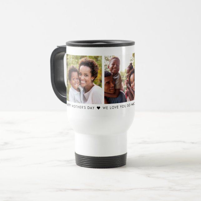 Taza De Viaje Fotografía personalizada del Día de la Madre 3 (Anverso izquierdo)