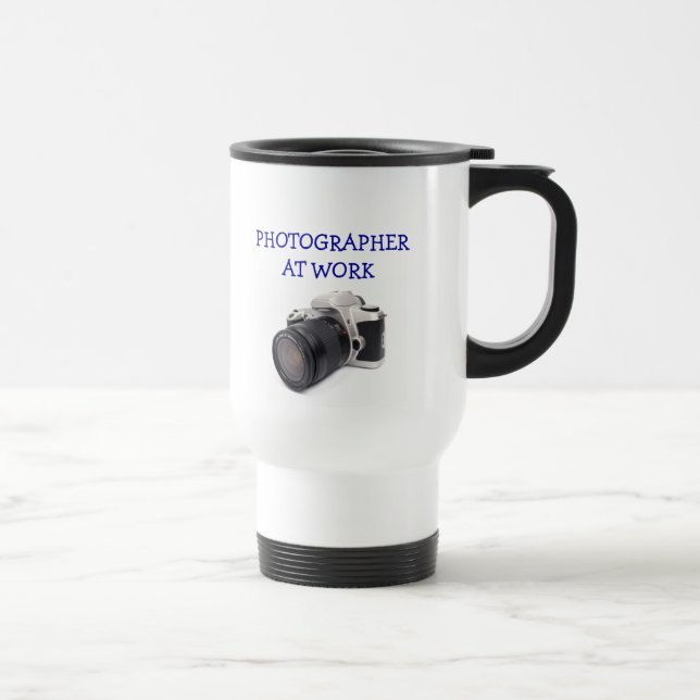 Taza De Viaje FOTÓGRAFO EN el TRABAJO - taza del viaje (Derecha)