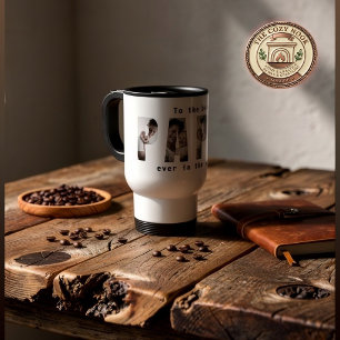 Taza De Viaje Fotomontaje personalizado del mejor papá del mundo