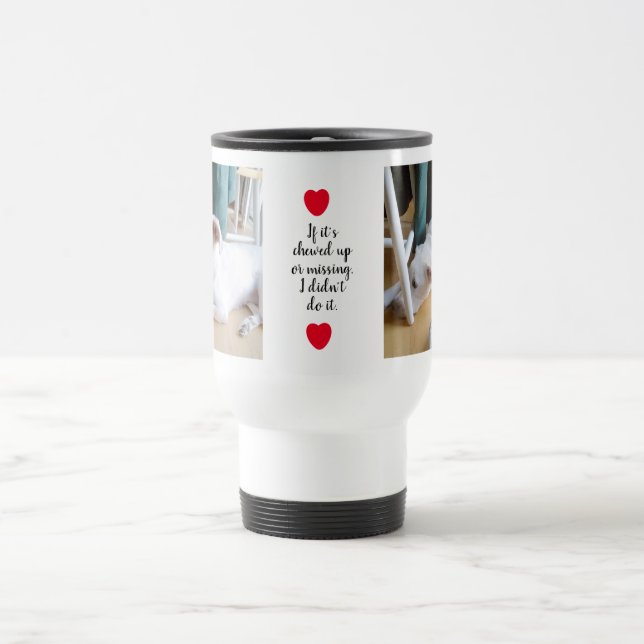 Taza De Viaje Fotos de perros inocentes y culpables (Centro)