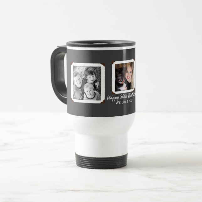 Taza De Viaje Fotos familiares le encantan el regalo de peluche  (Anverso izquierdo)