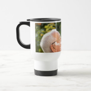 Taza De Viaje Fotos personalizadas del abuelo de cumpleaños feli