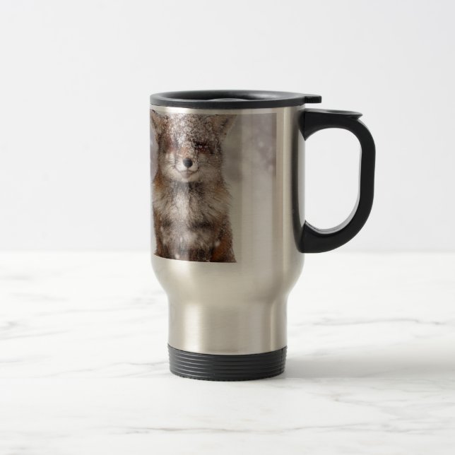 Taza De Viaje ¡Fox lindo Nevado! (Derecha)