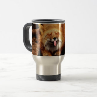 Taza De Viaje Fox Sticking It's Tongue Out