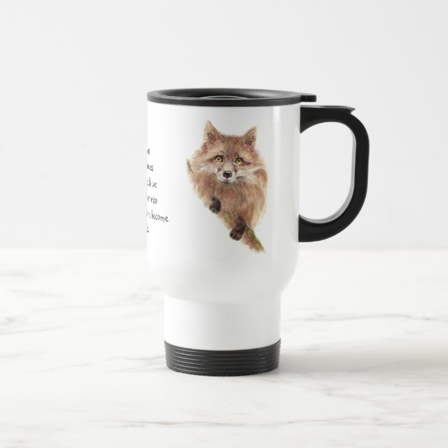 Taza De Viaje Fox, Tótem Animal, Guía Espíritu, Símbolo (Derecha)
