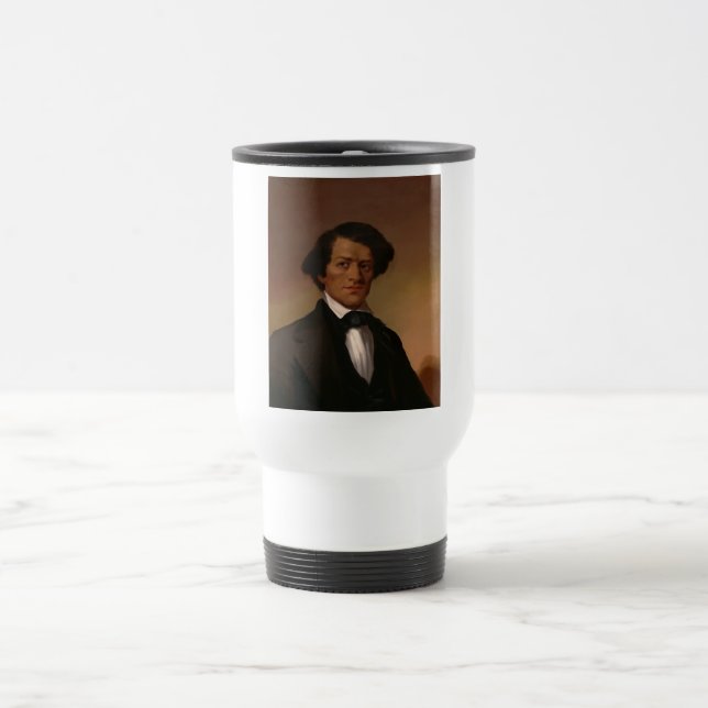 Taza De Viaje Fr3d3rick Bailey Douglass: Leyenda de derechos civ (Centro)