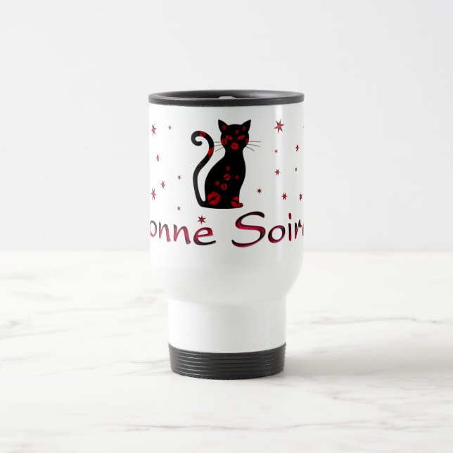 Taza De Viaje Francés: Bonne Soiree (Centro)