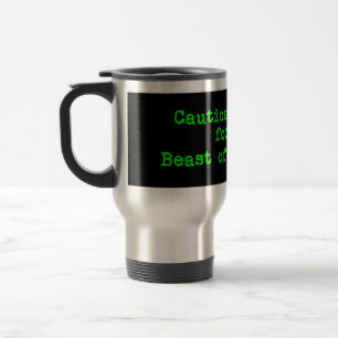 Taza De Viaje Freno con precaución por la bestia de Gevaudan